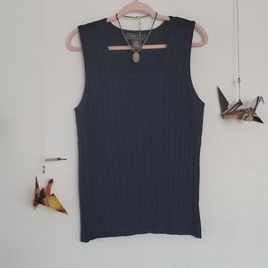 Navy blue sleeveless top